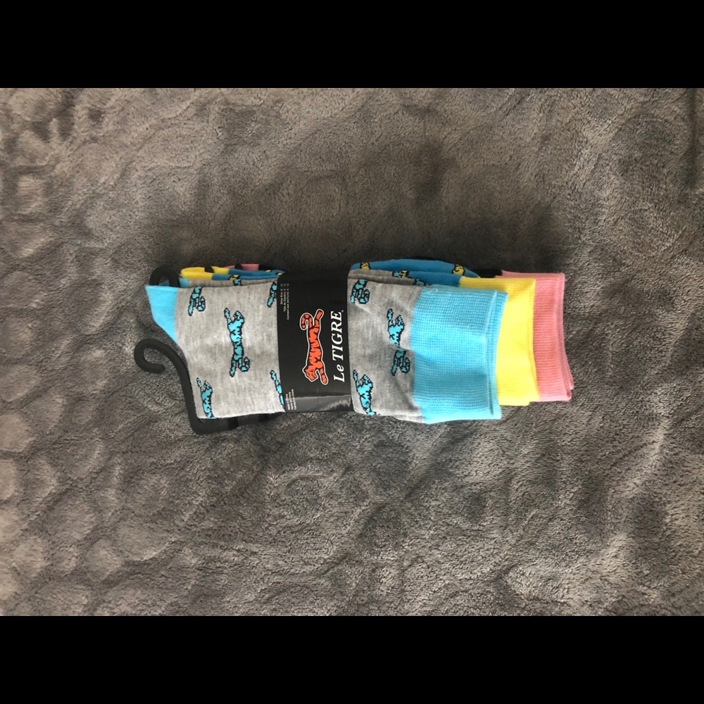 NEW Le Tigre Embroidered Logo Socks